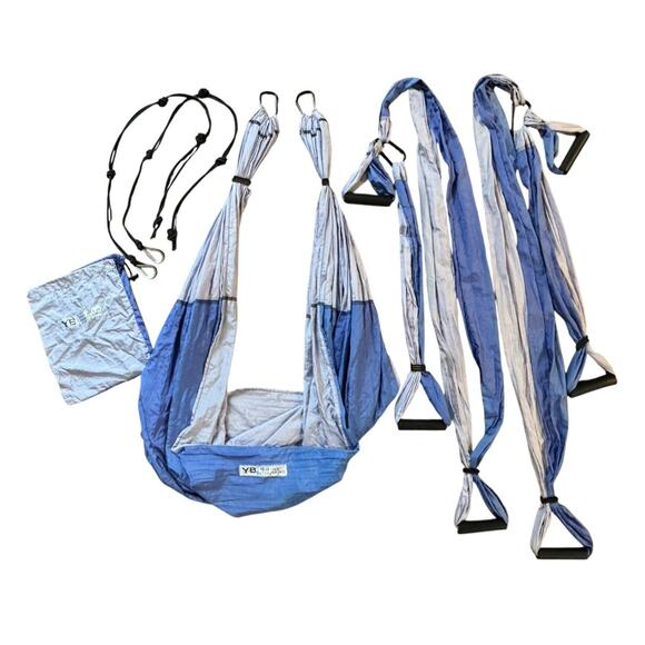 YOGABODY Practice is Everything Yoga Trapeze Ceiling Bar Swing Hooks RARE Purple - Picture 8 of 11